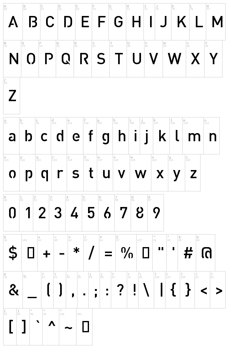 Streetvertising Public font map